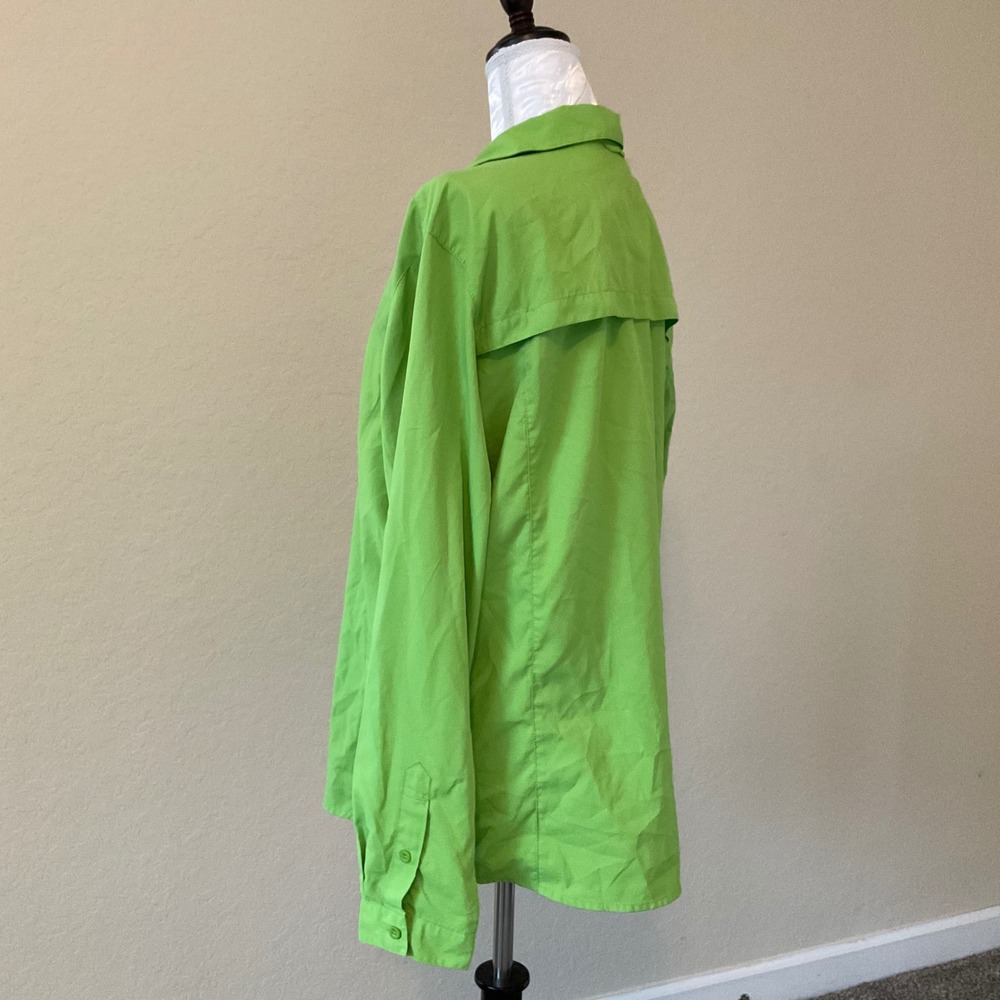 White Sierra Womens 1X Green Long Sleeve Fishing Shirt Lightweight Performance - Picture 5 of 7